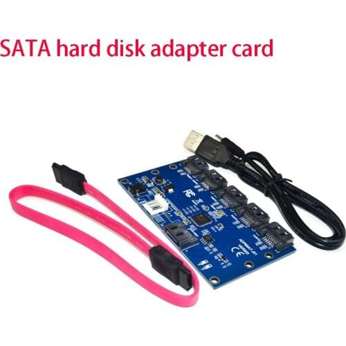 SATA 1 To 5 Adapter Card ADP5SAT-J01 Hard Drive Disk Adapter PC Motherboard Expansion Card Suitable For SATA PORT MULTIPLIER