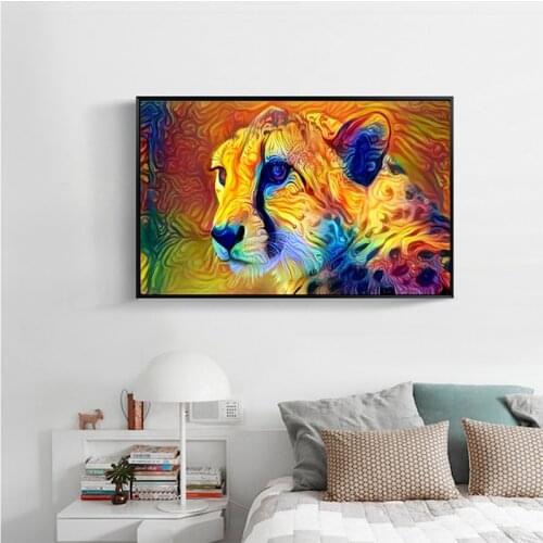 Special Shaped Diamond Painting Tiger DIY 5D Partial Drill Cross Stitch Kits Crystal Rhinestone Embroidery Home Decoration