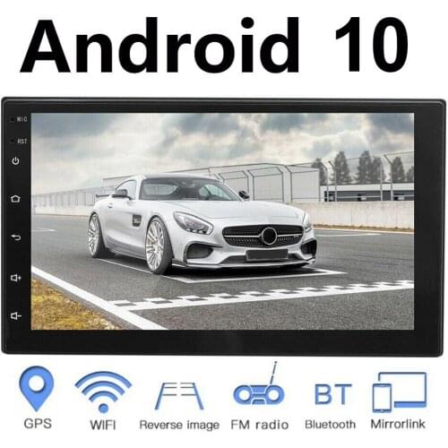 Android 10 2din Car Radio Multimedia Player Autoradio Touch screen GPS WIFI Bluetooth Car Audio Radio Stereo USB Mirror Link 7"