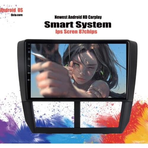 1Din 9" Car Android 10.0 Radio Vedio GPS Multimedia Player For Subaru Forester 2008-2012 128GB 8 Core Navigation Cassette System
