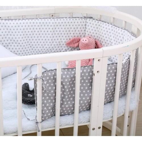 Baby Crib Bumper Pads Breathable Soft Comfortable Crib Liner Protector Non-toxic And Hypoallergenic Fabric For Standard Cribs