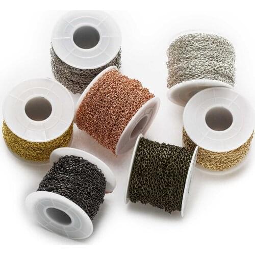 1 Piece O Shaped Chain Necklaces Connector Findings Jewelry Making DIY Accessories 50 Meter Width 0.7mm