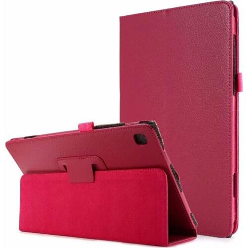 50PCS/Lot Folio Stand PU Cover For Samsung Galaxy Tab S6 Lite P610 P615 10.4'' Tablet Litchi Protector Cover