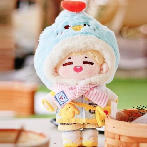 Cosmile New k-pop Zhu yilong star plush Doll Toy stuffed with cat clothes costume Be cute lovely cosplay cos new year Gift