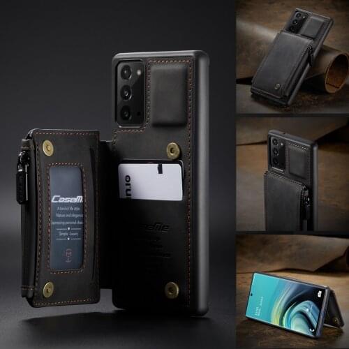Business Case For Samsung Galaxy Note20 S20 Ultra Note10 S10 S9 Plus A51 A71 Luxury Flip Leather Magnetic Stand Protective Cover