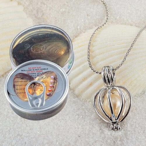 Natural Desires Oyster Wish Freshwater Pearl long Necklace Pendant Fashion Jewelry For Women Mysterious Surprise Jewelry Gift