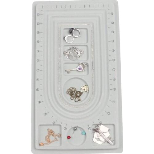 Flocked Bead Board Bracelet Beading Jewelry Organiser Tray Design DIY Craft Tool
