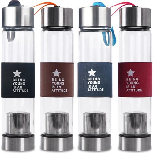 KMYC Glass Water Bottles