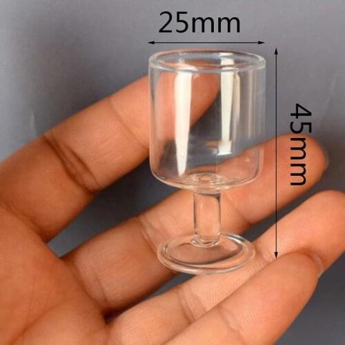 Dollhouse Mini Resin Transparent Cup Simulation Furniture Model Toys Used To Decorate Doll House Miniature Accessories