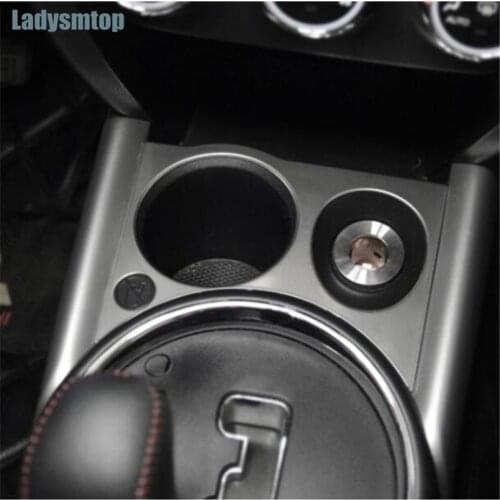 Ladysmtop Car-styling Stainless steel Cigarette Lighter Panel decorative trim sticker case for Mitsubishi ASX 2013-2017
