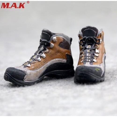 1/6 Scale FG063 Female Soldier Shoes Model Combat Boots With Feet Model Inside For 12''figures Bodies