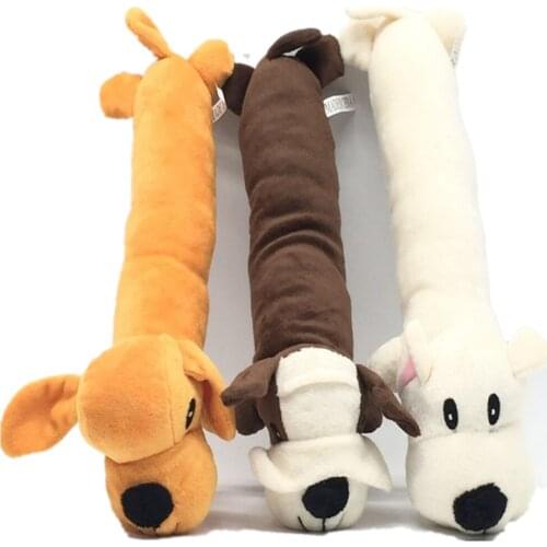 Cute Pet Dog Toys Chew Squeaker Animals Pet Toys Plush Puppy Honking Squirrel For Dogs Cat Chew Squeak Toy Dog Supplies