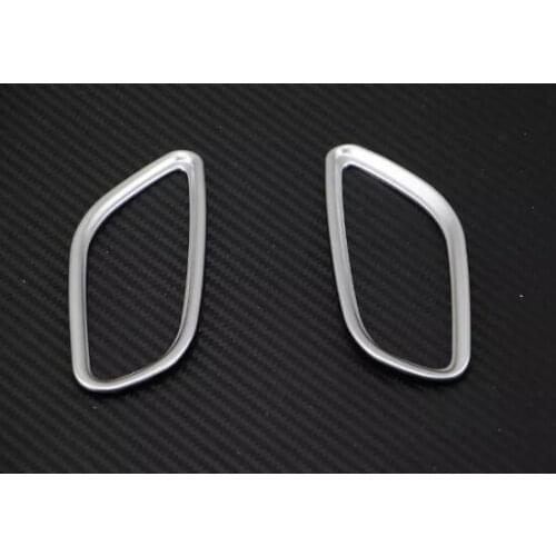 Car Styling ABS Chrome Air Conditioner Outlet Sticker Frame Cover Trim For Mitsubishi Outlander 2013-2016