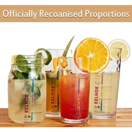 New Hot Beverage Proportions Scale Stickers Multifunctional Bottle Cup Measuring Stickers for Home Kitchen Bar