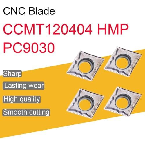 10PCS Carbide Inserts CCMT120404 HMP PC9030 High Quality CCMG12 Blade CNC Lathe Tool Machining Internal Turning Tool