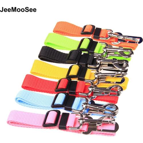 Nylon Pets Puppy Seat Lead Leash Dog Harness Vehicle Seat Belt Pet Supplies Travel Clip Adjustable Pet Dog Safety Belt