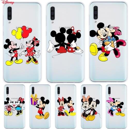 Silicone Cover Mickey And Minnie For Samsung Galaxy A90 A80 A70 A70S A60 A50 A40 A30S A20S A20E A10 A10E Phone Case