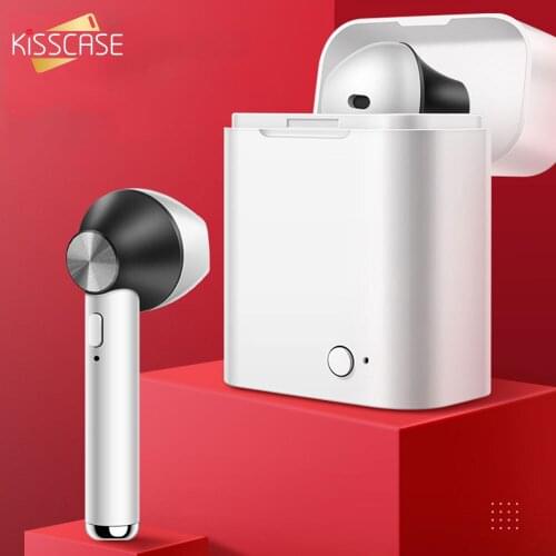KISSCASE TWS Bluetooth Earphone Stereo Earbuds Wireless Bluetooth 5.0 Earphones Handsfree Headsets For All Smart Phone Eardots