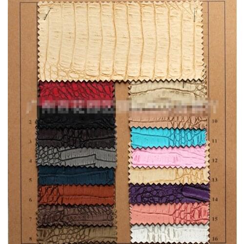 0.8mm PU artificial leather / crocodile leather for handbags and luggage / Decorative Leather sofa material / African crocodile