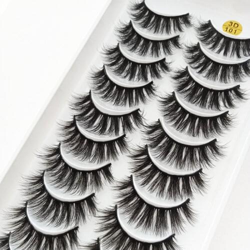 5/10 pair false eyelashes 3D eyelashes mink dramatic natural false eyelashes makeup eyelash extensions support eyelash wholesale