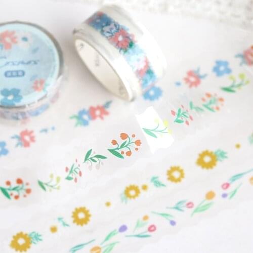 12PCS/LOT between the flowers series sticker DIY sticker decorative tape PET tape
