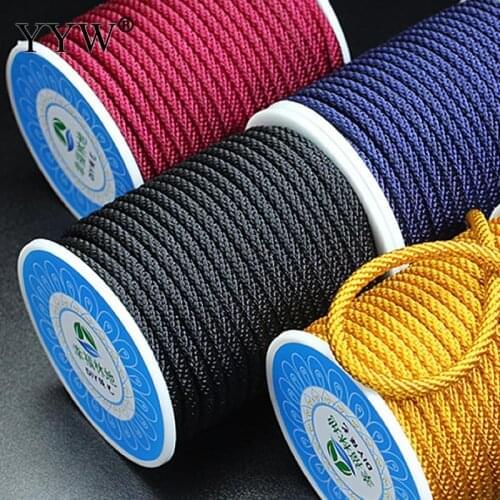 13m/Lot 3.5mm Nylon Cord Silk Thread Chinese Knot Macrame Wire Cord Bracelet Braided String DIY Tassels Beading Jewelry Making