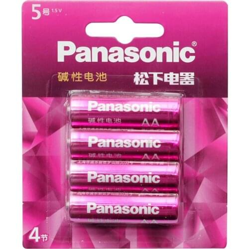 20pcs/lot Panasonic 1.5V AA Alkaline Batteries Primary Dry Battery For Remote Control Toys Alarm Clock.4pcs/pack