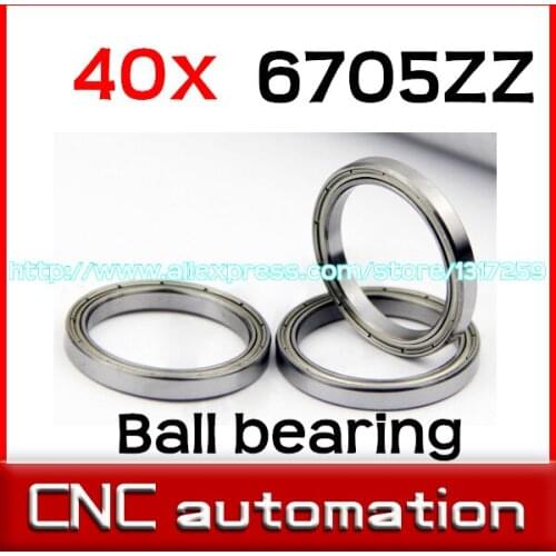 40pcs Ball Bearing 6705 6705 ZZ 6705 2RS 25X32X4mm chrome steel deep groove thin ring ball bearing radial shaft