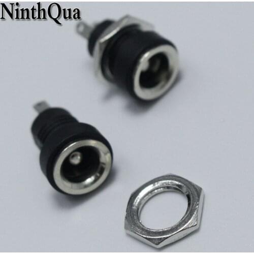 5pcs DC-022B 5.5*2.1mm / 5.5x2.1 mm DC Power Socket Connector DC_022B Panel Mounting Jack Adaptor