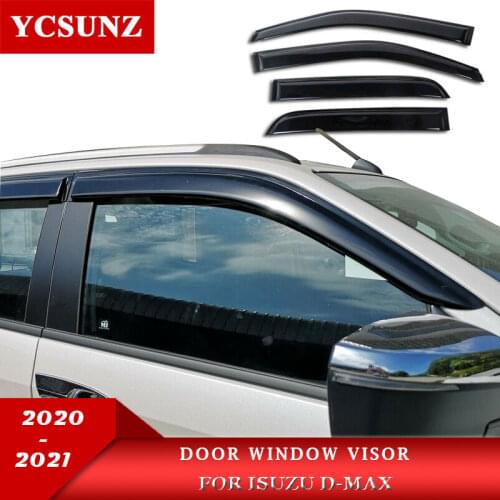 ABS side door window visor wind deflectors For Isuzu dmax d-max 2020 2021 rain guard accessories Weather Guard