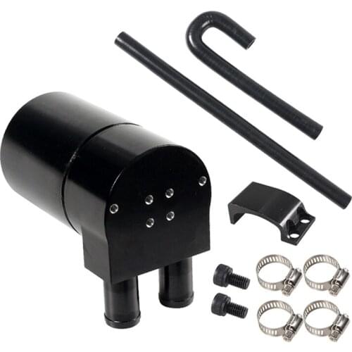 Car Double Baffled Oil Catch Can with Silicone Hoses for BMW N54 E90 E92 E82 2006-2010