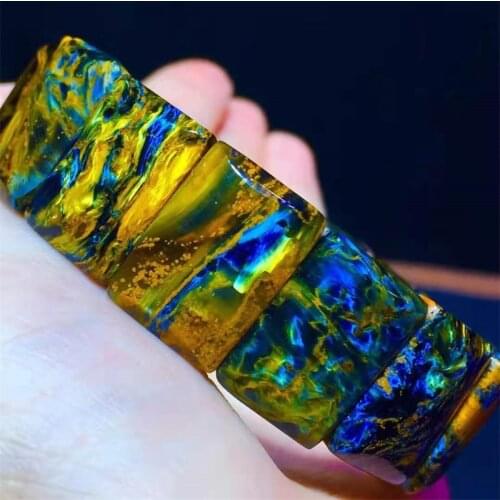 Pitersite Bangle Blue Yellow High Quality Super Flashy