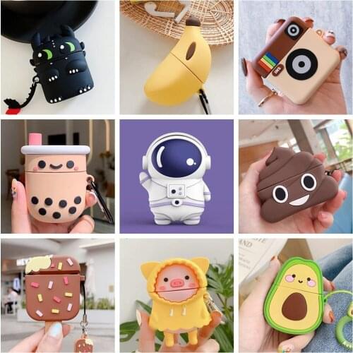 For Airpods Pro Case 3D Cartoon Cute Soft Silicone Earphone Cases For Apple Air Pods Pro 1 / 2 / 3 Wireless Headphone Cover Bags