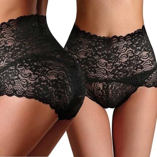 Lace Panties Elegance Women High Waist Low Waist Sexy Lace Lingerie Seamless Panties Underpants Underwear Plus Size Briefs
