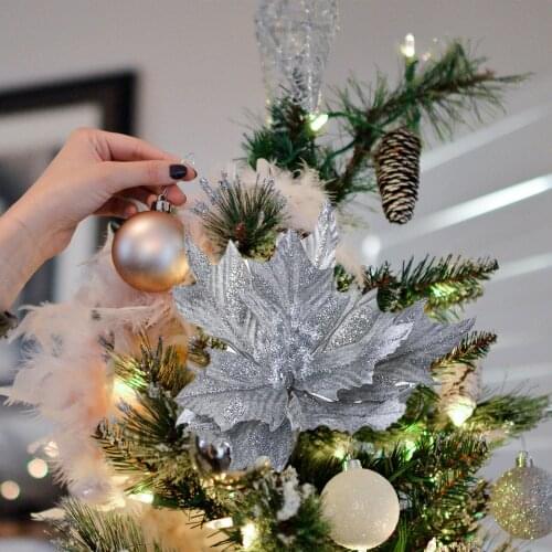 Christmas Tree Decoration Artificial Flower Spray Selected Artificial Flower Ornaments 2021 Popular Model Festive Party Supplies