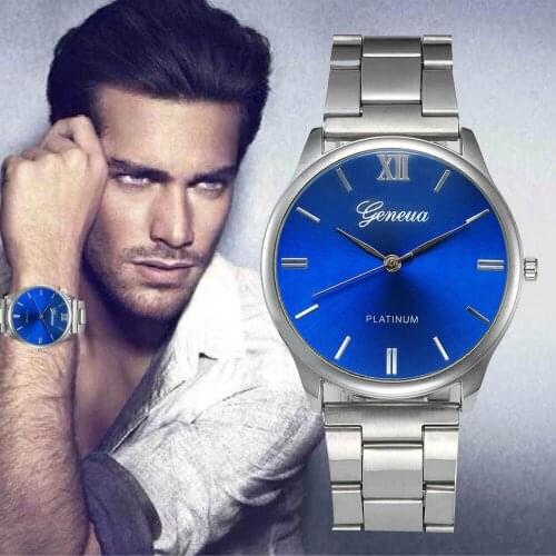 Fashion Man Women Crystal Stainless Steel Analog Quartz Wrist Watch Classics simple vitage Wristwatch men Luxury Rome JJ15