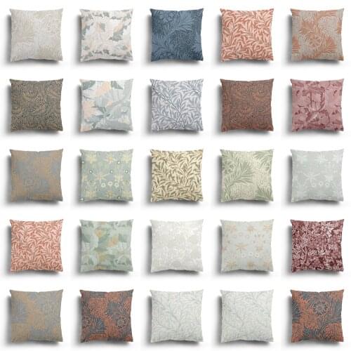 European jacquard short plush pillowcase car sofa waist throw cushion cover home pillowcase 40/45/50/60cm custom pillowcase