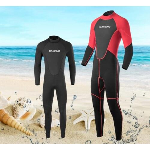 New 2MM Mens Full Body Neoprene Long Sleeve Wetsuit Swimming/Diving/Snorkeling/Surfing Jellyfish Prevention Snorkeling Suit