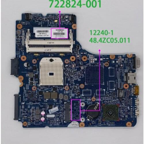 Genuine 722824-001 722824-501 722824-601 12240-1 48.4ZC04.011 48.4ZC05.011 Laptop Motherboard for HP ProBook 445 G1 NoteBook PC