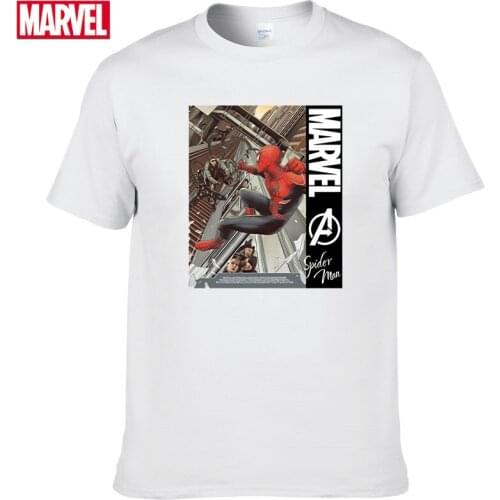 Marvel The Avengers Spider Man t-shirt Comfortable Breathable 100% cotton Fashion graphic t shirts Summer Tops Mens shirts #111
