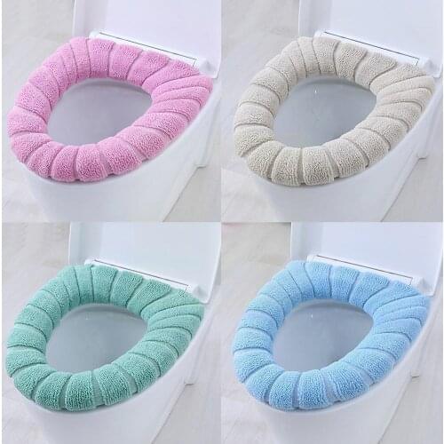 Toilet Seat Nordic Style Thickened Toilet Seat Toilet Universal Pad Toilet Cover Winter Warmer Mat Cushion Washable L4V8