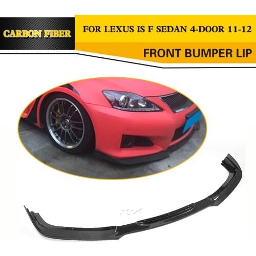 Carbon Fiber Front Bumper Lip Spoiler For Lexus IS F IS250 IS300 Sedan 4 Door Only 2011 2012