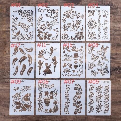 DIY Craft Bird Vine Flower Layering Stencils For Walls Painting Scrapbooking Stamps Album Decorative Embossing Paper Cards