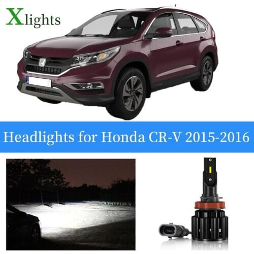 Xlights Light Bulbs For Honda CR-V CRV 2015 2016 LED Car Headlight Low High Beam Canbus Headlamp Auto Lamp Lightings Accessories