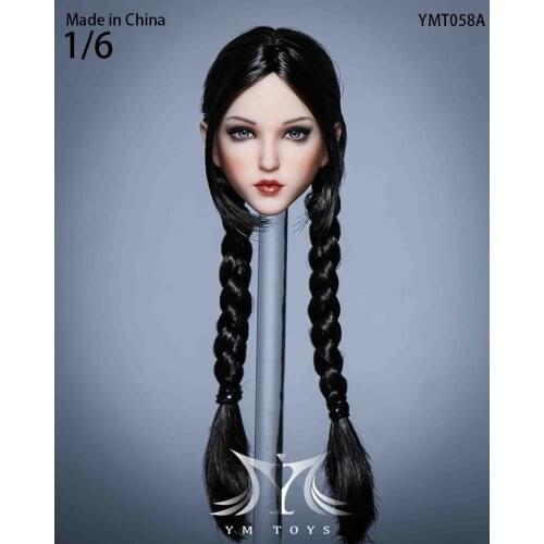 YMTOYS YMT058 1/6 Female Head Sculpt Carving Model Fit 12'' Female Action Figure Body Pre-sale