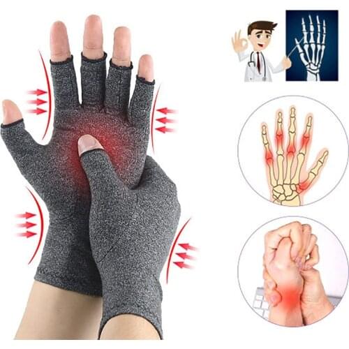 1 Pair Compression Arthritis Gloves Wrist Support Cotton Joint Pain Relief Hand Brace Women Men Therapy Wristband Drop shipping