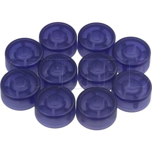 10PCS Dark Purple Plastic Electric Guitar Effects Stomp Switch Pedal Cap