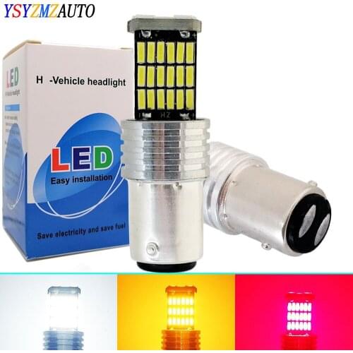 2xpcs Ba15s 1156 1157 Bay15d LED Bulb Car Trun Signal LED Light Canbus No error Auto Parking Reverse Brake Lamps 6000K 45SMD