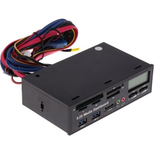 5.25'' Optical Drive Computer Multifunctional Dashboard Media USB Front Panel
