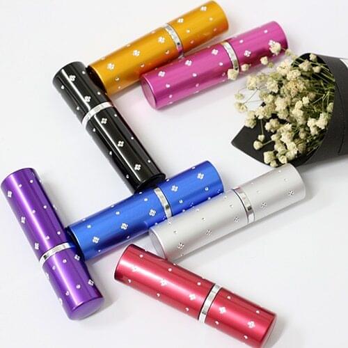 5ml 10ml 100pcs Hot Sale Mini Portable Travel Empty Aluminum Refillable Perfume Spray Bottle Cosmetic Containers With Atomizer